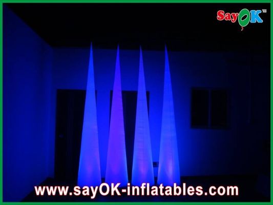 Air Blower Inflatable Lighting Decoration Led Ground Cone For Wedding Party