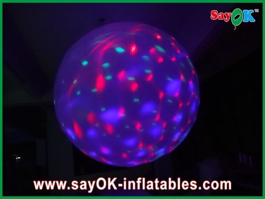 Multi Color Inflatable Lighting Decoration Inflatable Ball With Led Lights , Purple