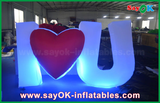 Proposal Led Inflatable Lighting Letter LOVE Party Decoration with 16 Different Color