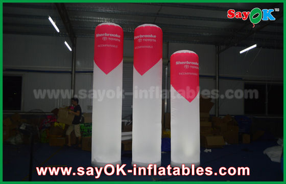 Stage Bar Inflatable Lighting Decoration Pillar With Logo Printed Remote Control