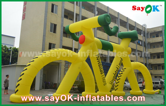 Outdoor Promotional Inflatable Model Bicycle for Advertising with Print