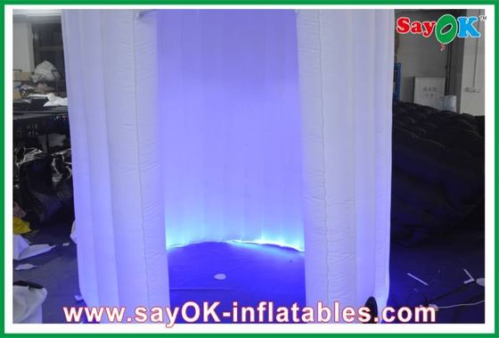 photo booth backdrop Modern Led Lighting Inflatable Photo Booth 3 X 2 X 2.3m Oxford Cloth