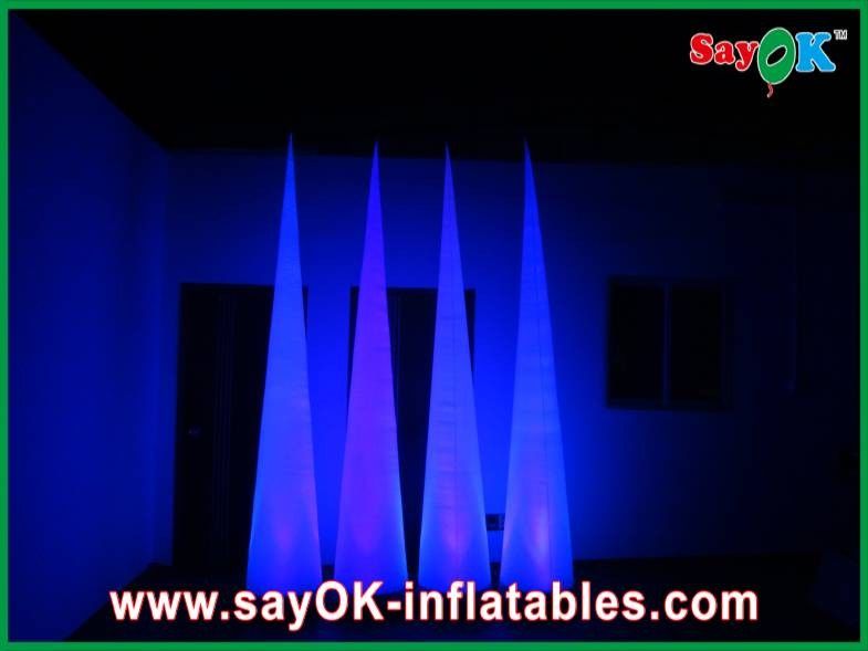 Air Blower Inflatable Lighting Decoration Led Ground Cone For Wedding Party