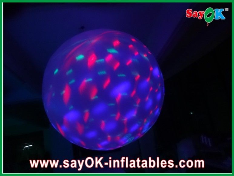 Multi Color Inflatable Lighting Decoration Inflatable Ball With Led Lights , Purple