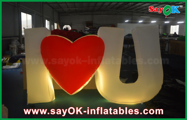 Proposal Led Inflatable Lighting Letter LOVE Party Decoration with 16 Different Color