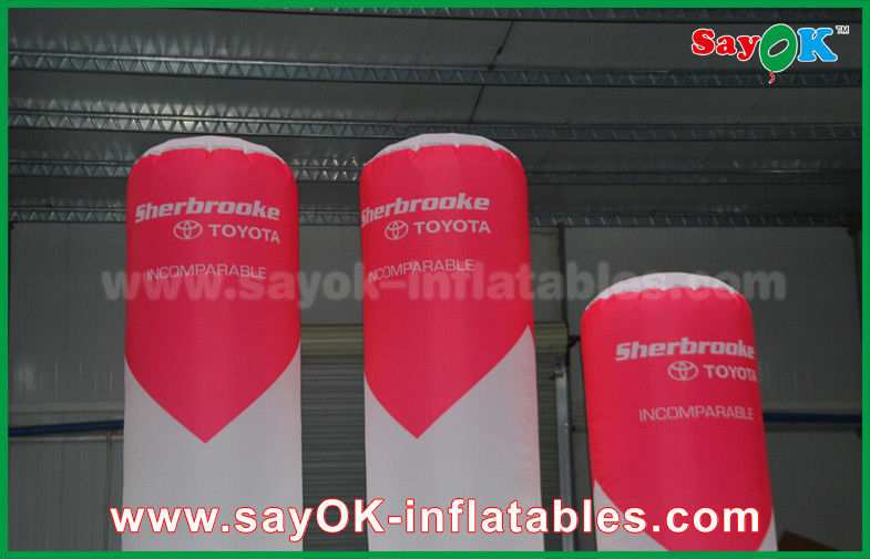 Stage Bar Inflatable Lighting Decoration Pillar With Logo Printed Remote Control