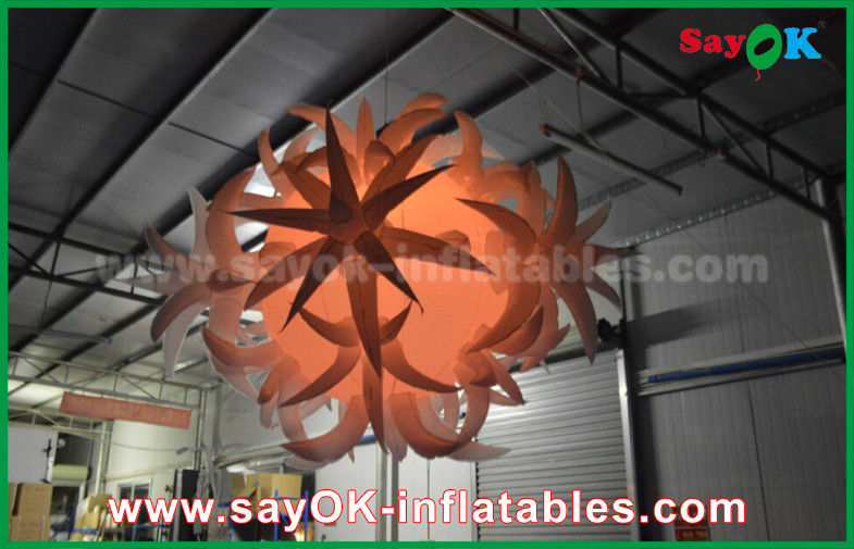 190t Oxford Cloth Diameter 1.5m Inflatable Lighting Decoration With Led Balloon