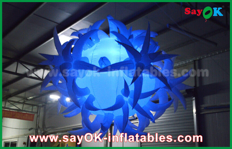 190t Oxford Cloth Diameter 1.5m Inflatable Lighting Decoration With Led Balloon