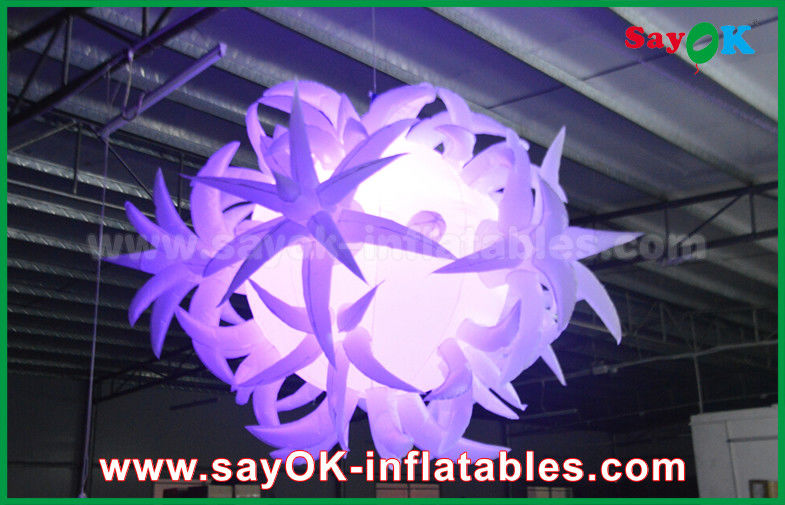 190t Oxford Cloth Diameter 1.5m Inflatable Lighting Decoration With Led Balloon