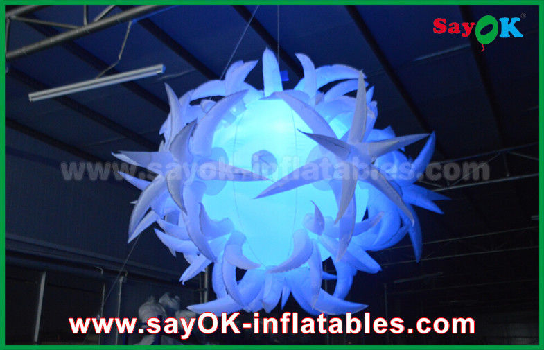 190t Oxford Cloth Diameter 1.5m Inflatable Lighting Decoration With Led Balloon