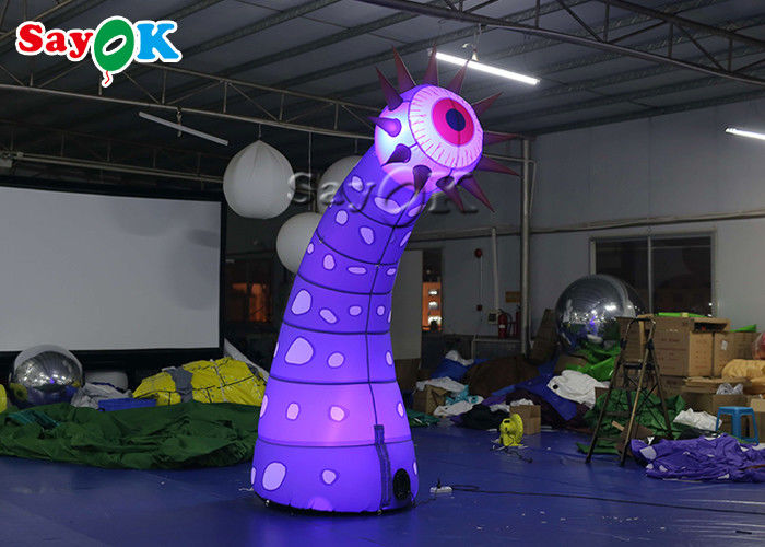 190T 4m Inflatable Lighting Decoration LED Eyes Flower