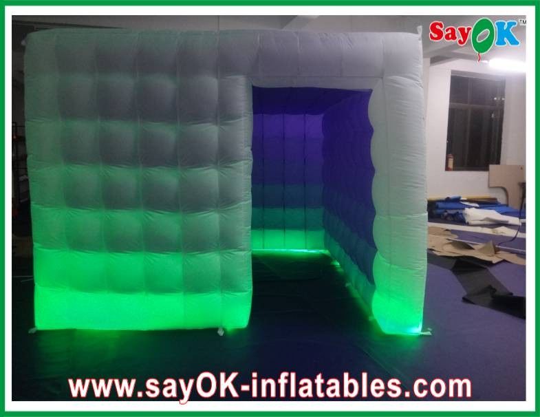Inflatable Party Decorations Bright Lighting Inflatable Photo Booth Fire-Proof Purple Inside L3 X W3 X H3m