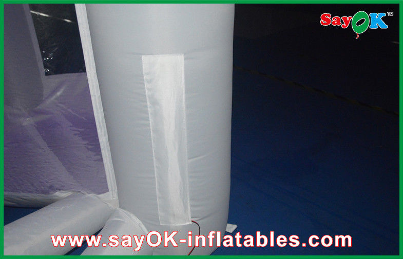 Inflatable Party Decorations Durable Wedding White Inflatable Money Booth With Led Lights