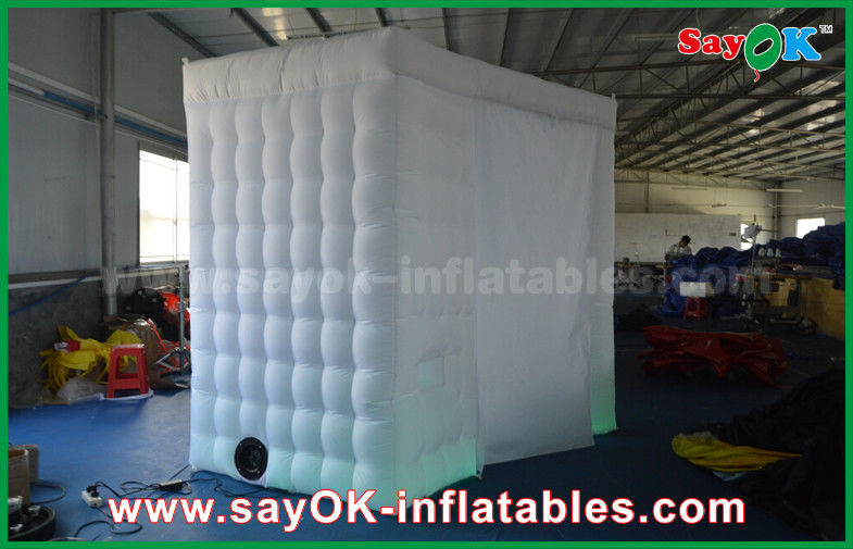 Inflatable Photo Studio White Arc - Shaped Portable Inflatable Photo Booth Shell 4 X 2.4 X 2.4m ROHS