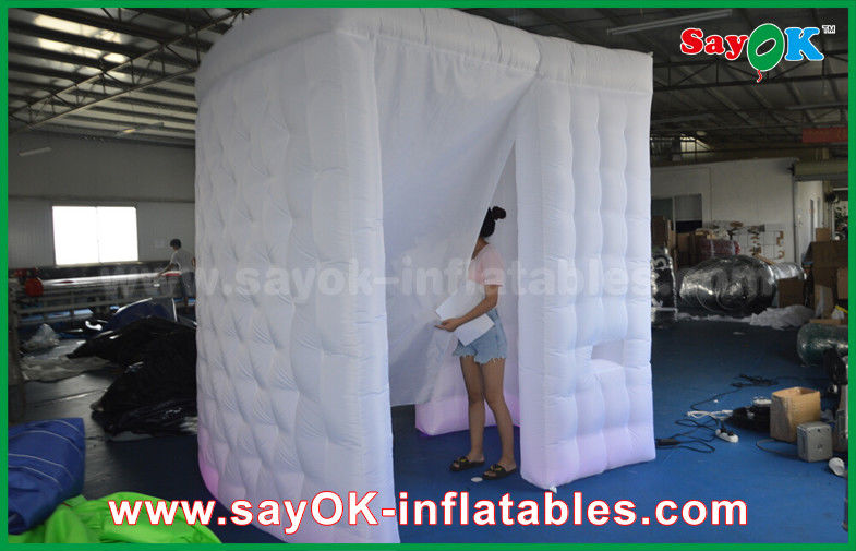 Inflatable Photo Studio White Arc - Shaped Portable Inflatable Photo Booth Shell 4 X 2.4 X 2.4m ROHS