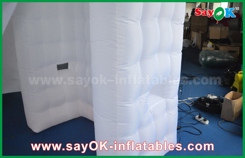 Inflatable Photo Studio White Arc - Shaped Portable Inflatable Photo Booth Shell 4 X 2.4 X 2.4m ROHS