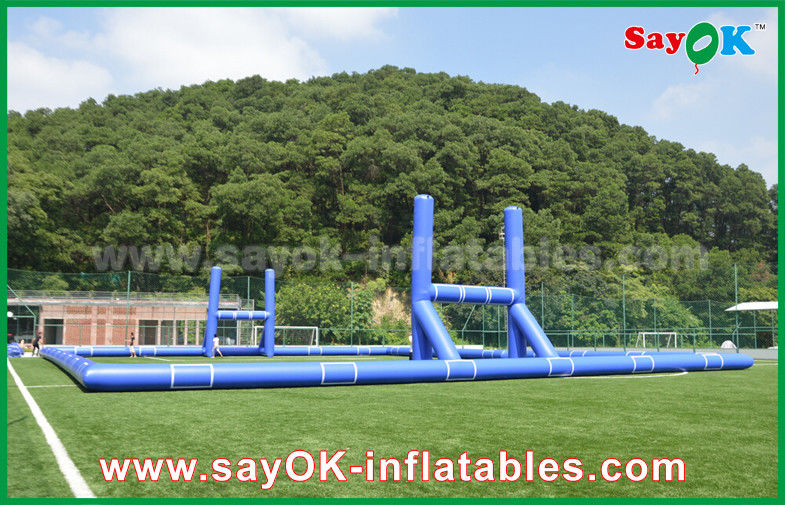 Football Inflatable Games Giant Outside PVC Tarpaulin Inflatable Soccer / Football Field Court CE Standard