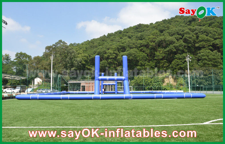 Football Inflatable Games Giant Outside PVC Tarpaulin Inflatable Soccer / Football Field Court CE Standard