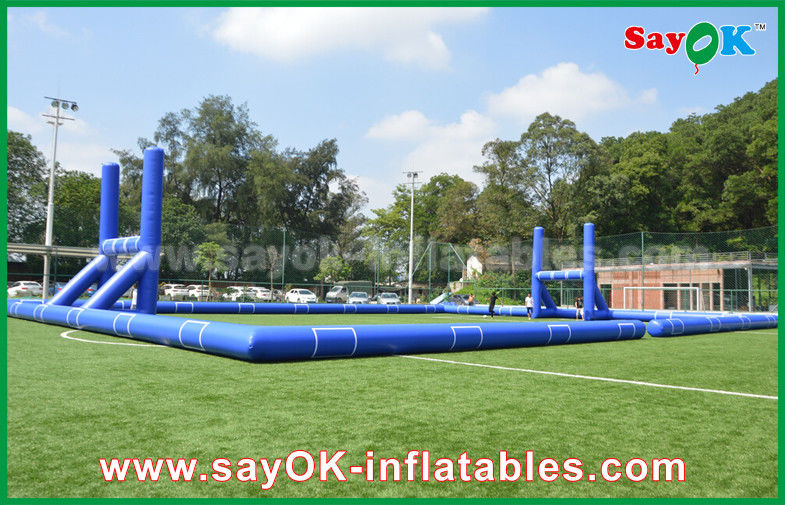 Football Inflatable Games Giant Outside PVC Tarpaulin Inflatable Soccer / Football Field Court CE Standard