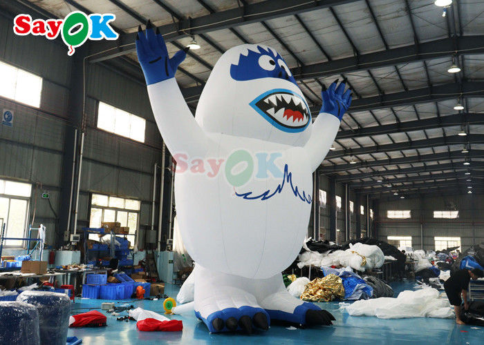 Inflatable Animals Holidays Led Lighting Inflatable Snow Monster Snowman Airblown Monster Toy For Outdoor Decoration