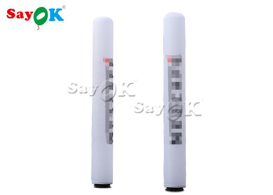 0.63x5mH Colonne di luce a LED gonfiabili per eventi / decorazioni da palcoscenico