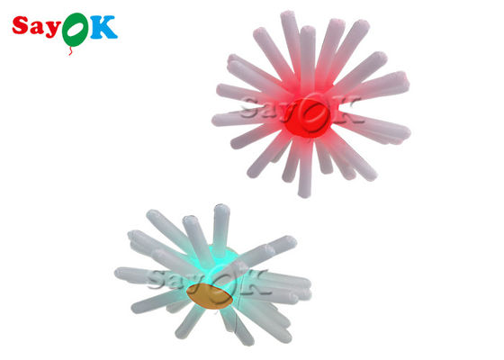 Fiore gonfiabile con luci multicolore