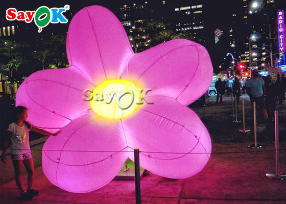 Fiore artificiale gonfiabile a LED per la decorazione pubblicitaria