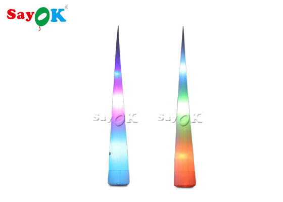 Decorazione di illuminazione gonfiabile colorata a LED con soffiatore per la pubblicità