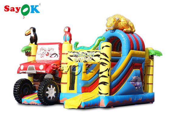 Animali Combo Kids 5.5x5x4.4m Casa gonfiabile con scivolo