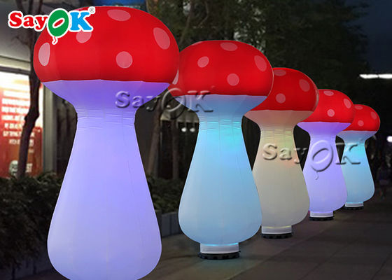 Luce a LED bianca e rossa 2.5m Funghi gonfiabili per il festival musicale