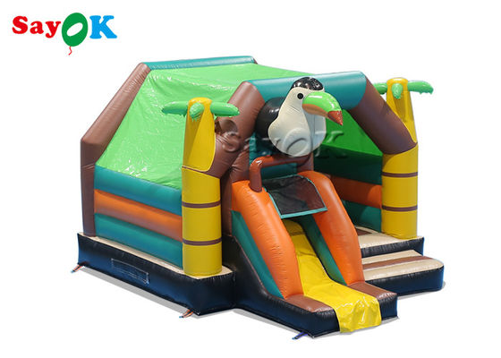 Colore Tucan Salto Castello Salto Letto Animale Tema Picchio Casa Salto Slide Combo