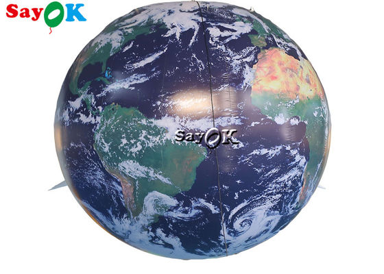 Evento scolastico 2.5m 8ft modello gonfiabile globe di terra decorativo con illuminazione a led