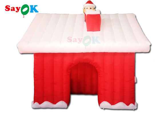 Centro commerciale Decorazioni natalizie gonfiabili Tenda casa di Babbo Natale gonfiabile