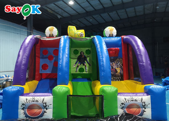 Canestri da basket gonfiabili giganti 5x3m Gioco di tiro commerciale divertente di pallacanestro