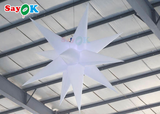 lampada decorativa d'attaccatura d'accensione gonfiabile di attività all'aperto della stella della decorazione di 2m