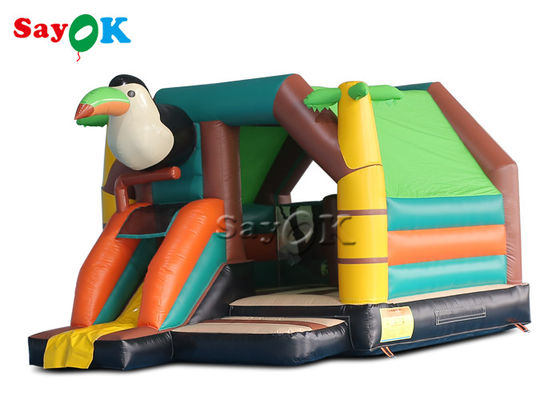 Colorato Salto Salto Castello Animale Tema Picchio Bounce House Slide Combo