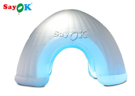Va all'aperto la tenda 210D Xford dell'aria ha condotto la tenda gonfiabile della cupola 6x4mH