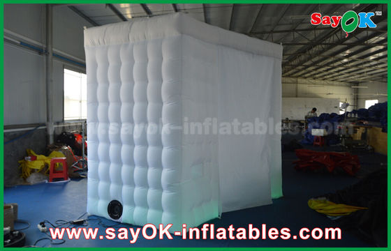 Cabina gonfiabile portatile a forma di arco bianca Shell 4 x 2,4 x 2.4m ROHS della foto dello studio gonfiabile della foto
