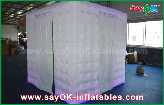 Cabine gonfiabile principale gonfiabile 2,5 x 2,5 x 2.5m della foto del fondo di verde della cabina della foto per nozze/evento