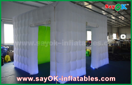 Giganti gonfiabile dello studio della foto cabina gonfiabile della foto del cubo di 3,5 x di 3,5 x di 2.5m con fondo verde