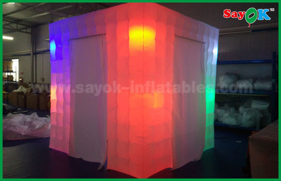 Cabina gonfiabile leggera della foto di colore differente gonfiabile della tenda/tenda gonfiabile portatile di Photobooth del cubo con 2 porte