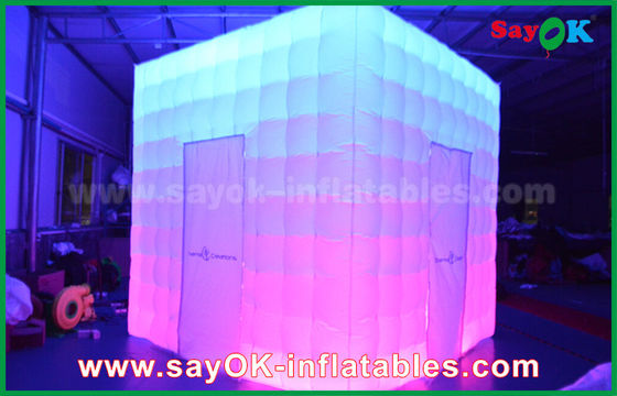 Lo studio gonfiabile della foto ha personalizzato il PVC di forma che ricopre la cabina gonfiabile della foto del LED d'incantare