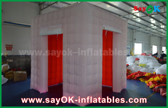 Studio gonfiabile LED della foto che accende la cabina gonfiabile della foto con 2 porte/tenda gonfiabile