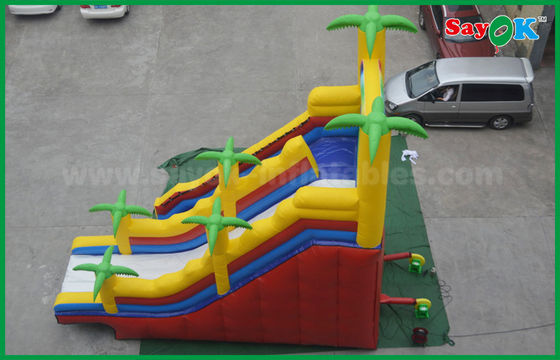 Scorrevole dello scorrevole gonfiabile commerciale all'aperto dei buttafuori del gigante degli scivoli gonfiabili 5 x 8 dei bambini doppio