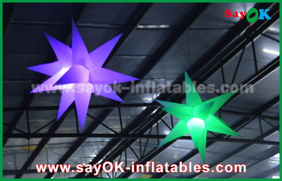 1.5m 190 D Nylon pubblicitario illuminazione gonfiabile decorazione, stella gonfiabile con luce a led