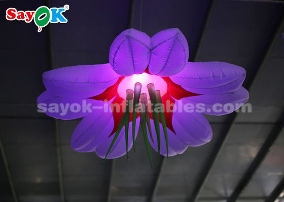 Colorato 1.5m Inflatabile Decorazione di illuminazione / Blown Up Hanging LED Flower