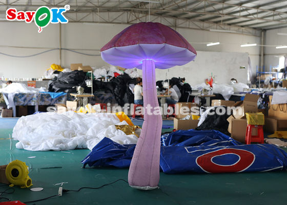 Tessuto di nylon 2m sospeso Funghi con luce a LED per eventi / matrimoni