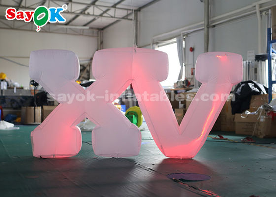 1.2m Alta illuminazione gonfiabile Decorazione / Lettera LED gonfiabile Facile da impostare