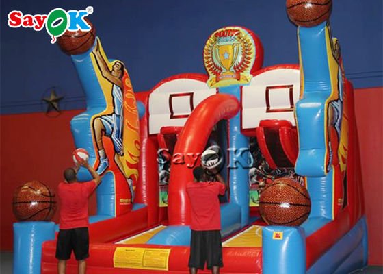 Giochi di partito gonfiabili gonfiabili giganti dei cerchi di pallacanestro di pallacanestro del gioco commerciale divertente della fucilazione per gli adulti