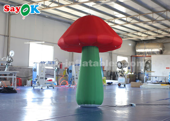 Decorazione a funghi gonfiabili a LED colorati per la pubblicità impermeabile